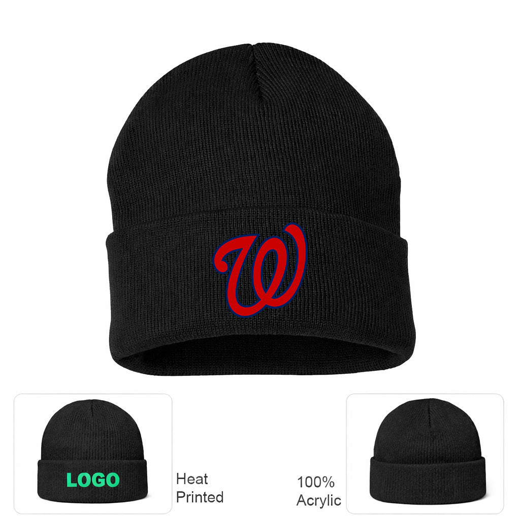 MLB Washington Nationals Beanie Hat - Black