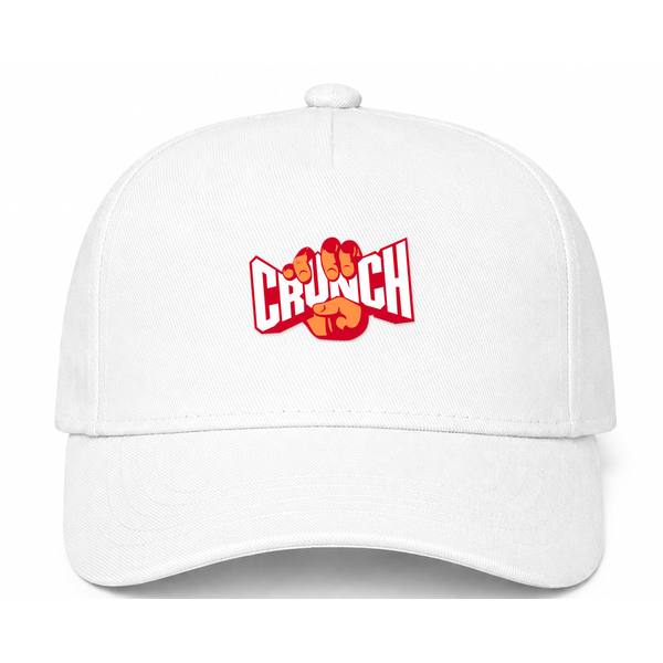 Crunch Fitness Logo White Dad Baseball Cap Hat