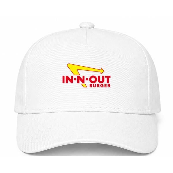 In-N-Out Burger Logo White Dad Baseball Cap Hat