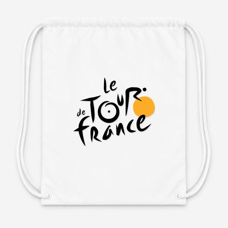 Tour De France Drawstring Bag - White