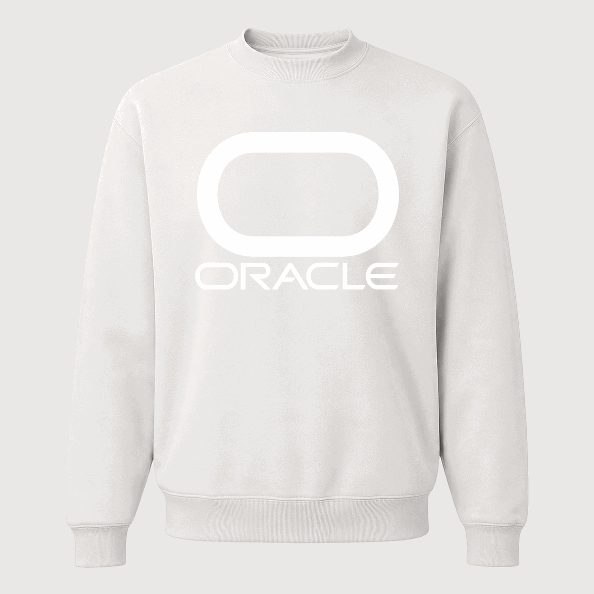 Men's Oracle White Logo Crewneck Sweatshirt - White