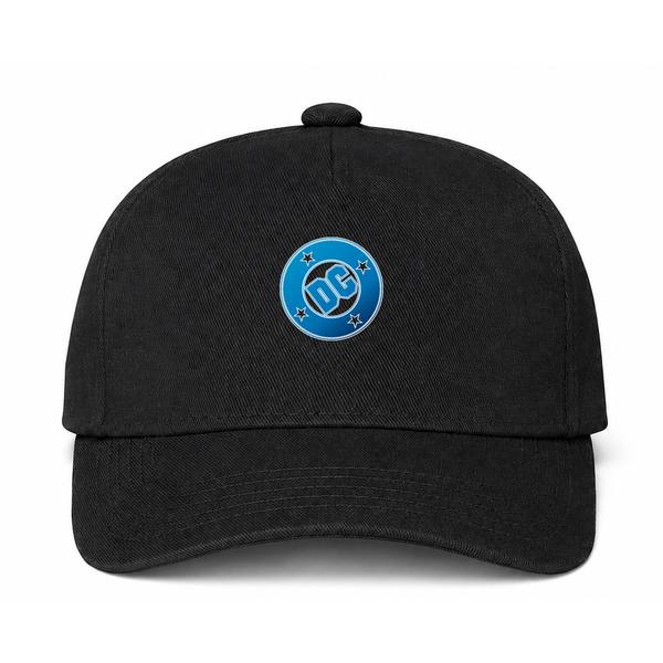 DC Comics Logo Black Dad Baseball Cap Hat
