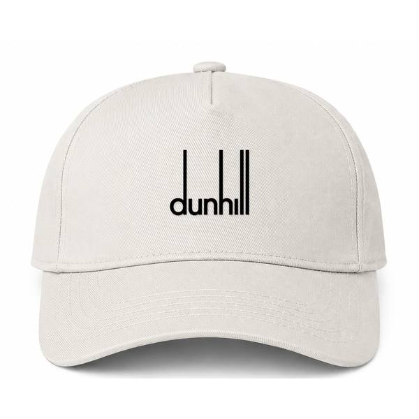Dunhill Black Logo Beige Dad Baseball Cap Hat