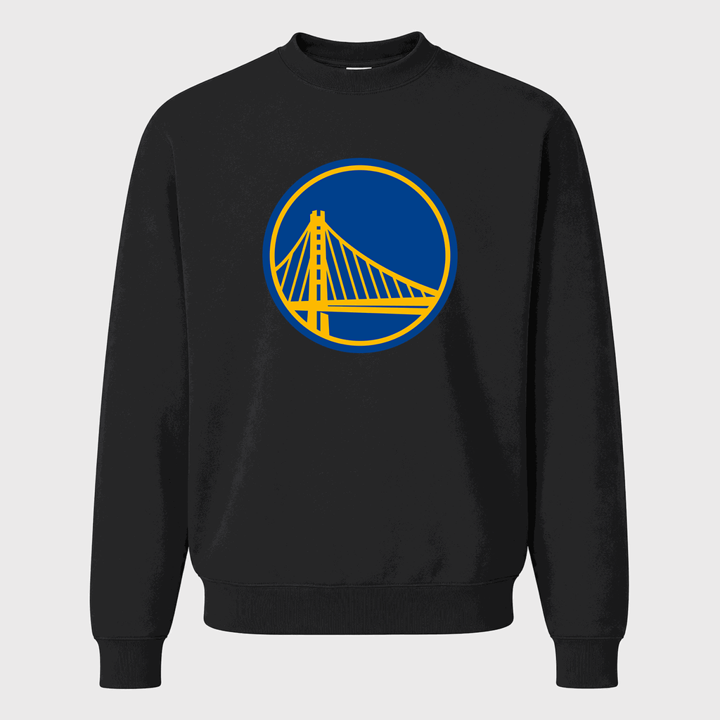 Men's Golden State Warriors Crewneck Sweatshirt - Black