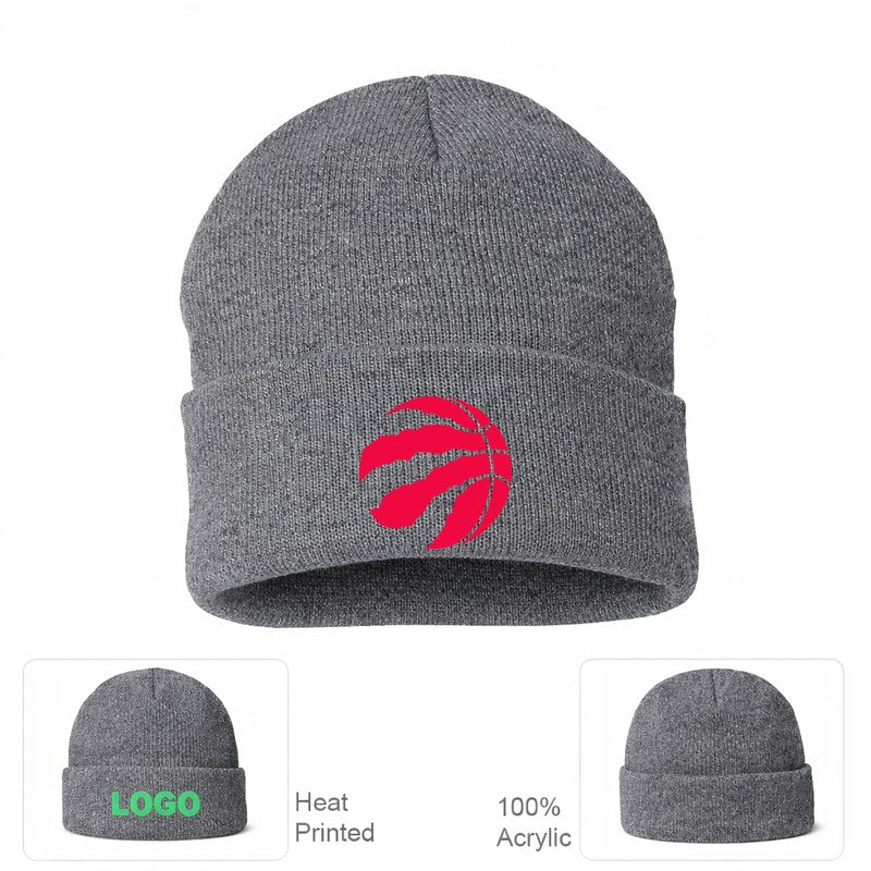 Toronto Raptors Grey Beanie Hat
