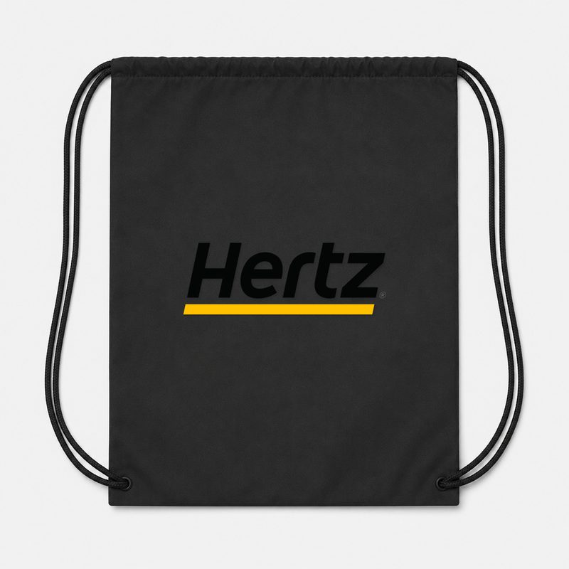 Hertz Drawstring Bag - Black