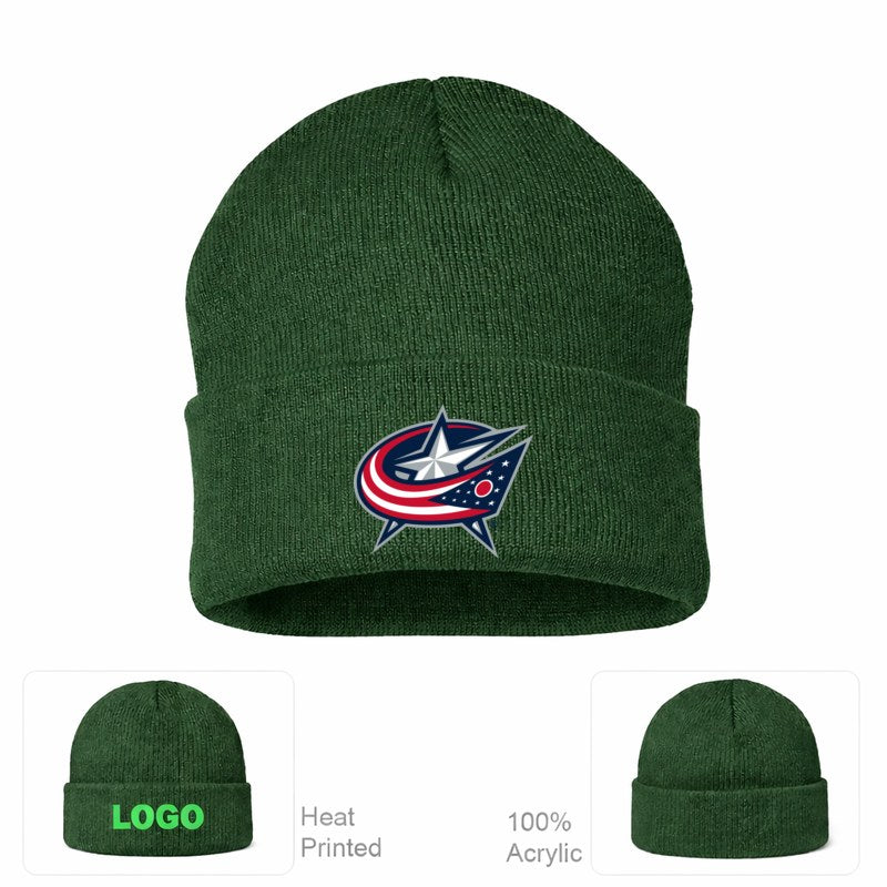 Columbus Blue Jackets Forest Green Beanie Hat
