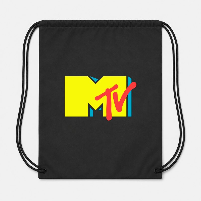 Mtv Drawstring Bag - Black
