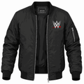 Men's WWE Wrestling Lightweight Bomber Jacket - Black
