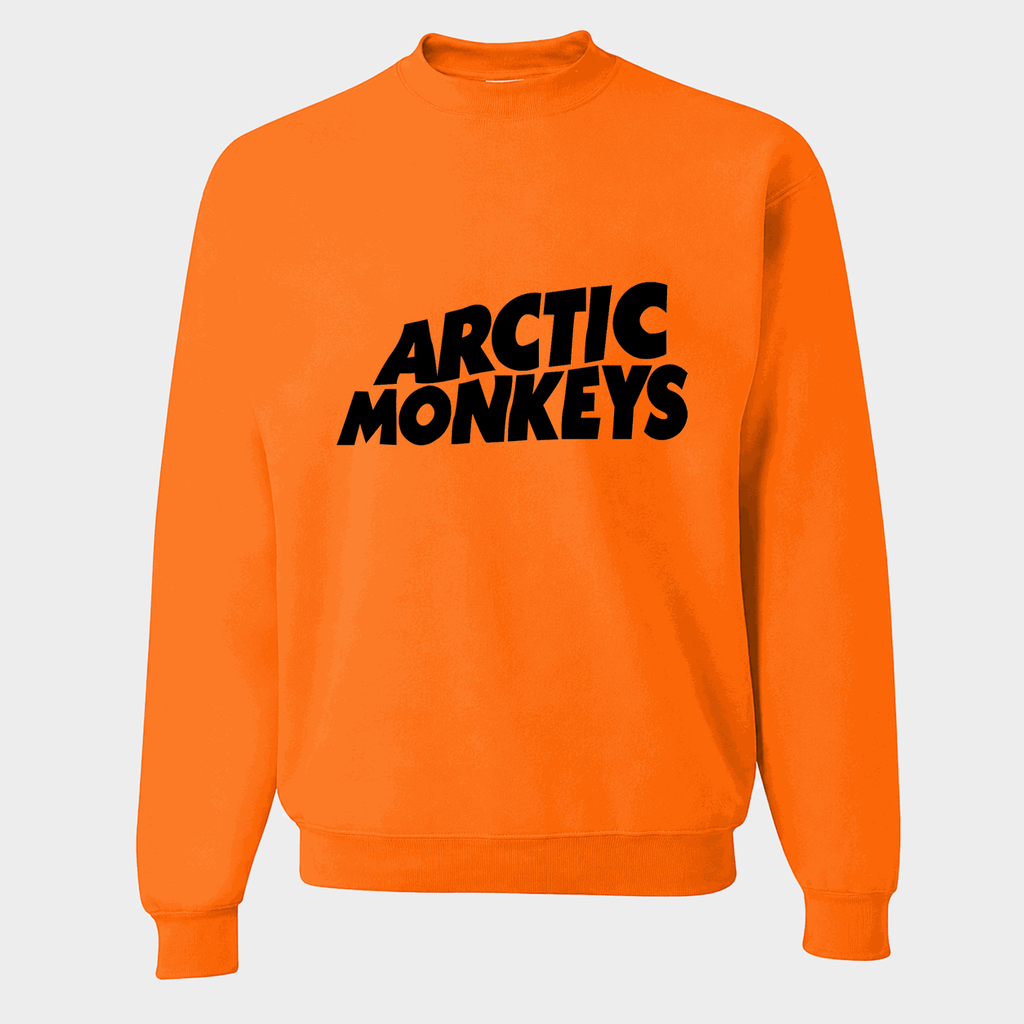 Men's Arctic Monkeys Crewneck Sweatshirt - Orange