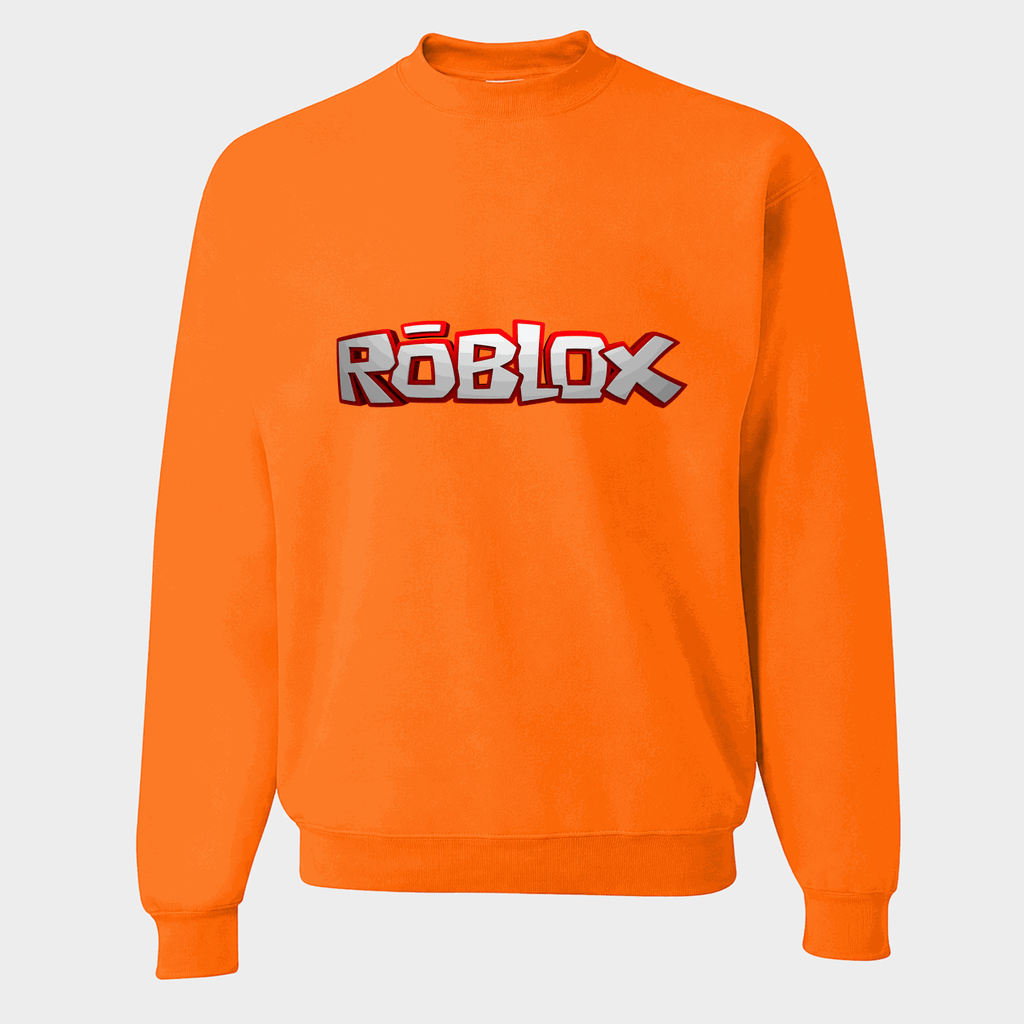 Men's Roblox Crewneck Sweatshirt - Orange