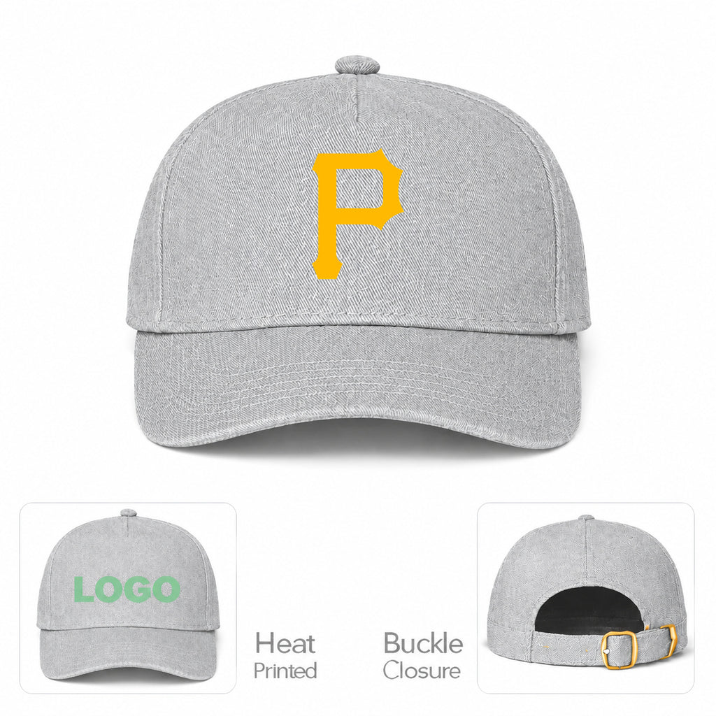 MLB Pittsburgh Pirates Baseball Cap Hat - Gray