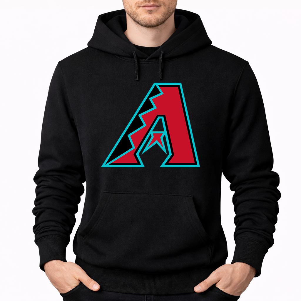 Men's Arizona Diamondbacks Pullover Hoodie - Black