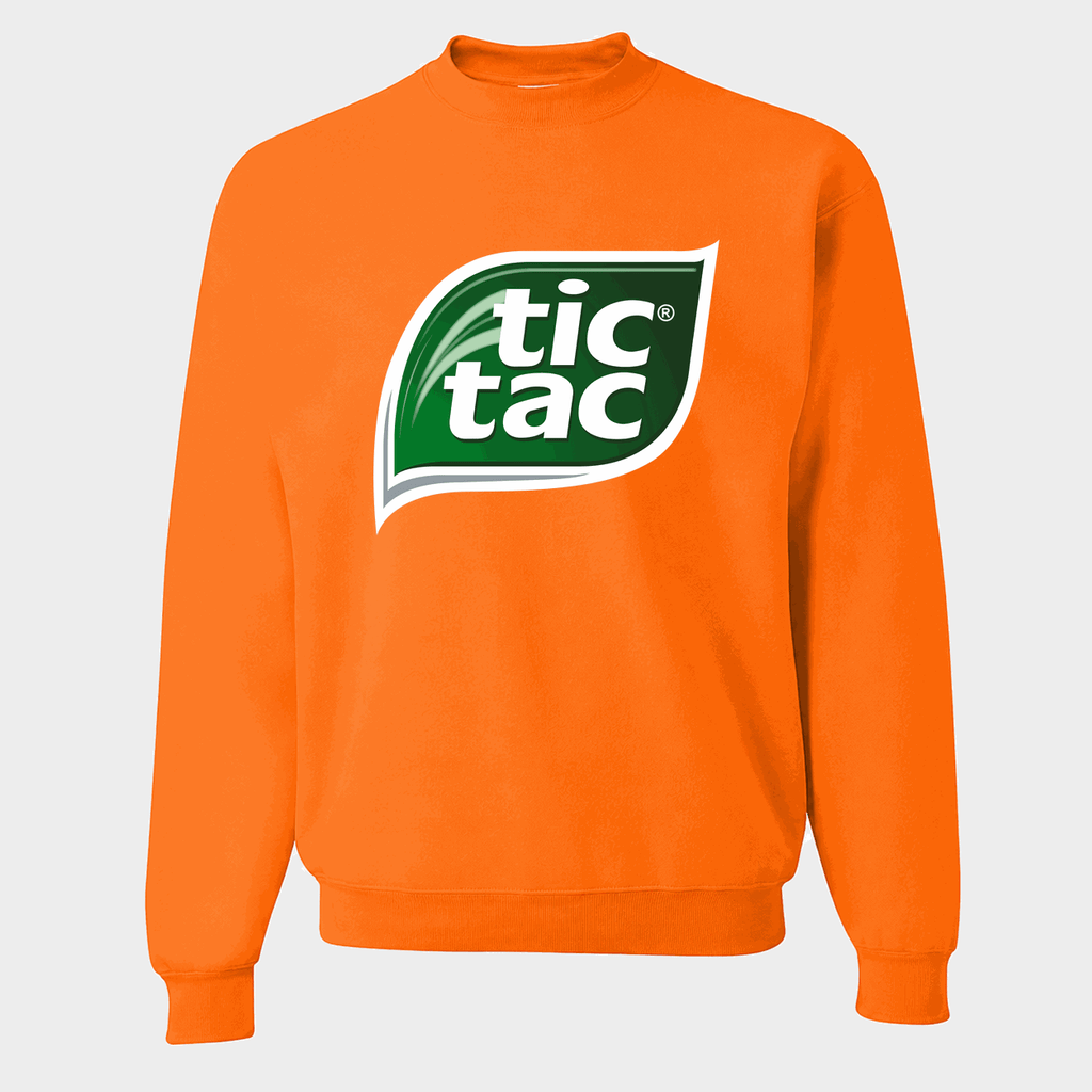 Men's Tic Tac Crewneck Sweatshirt - Orange
