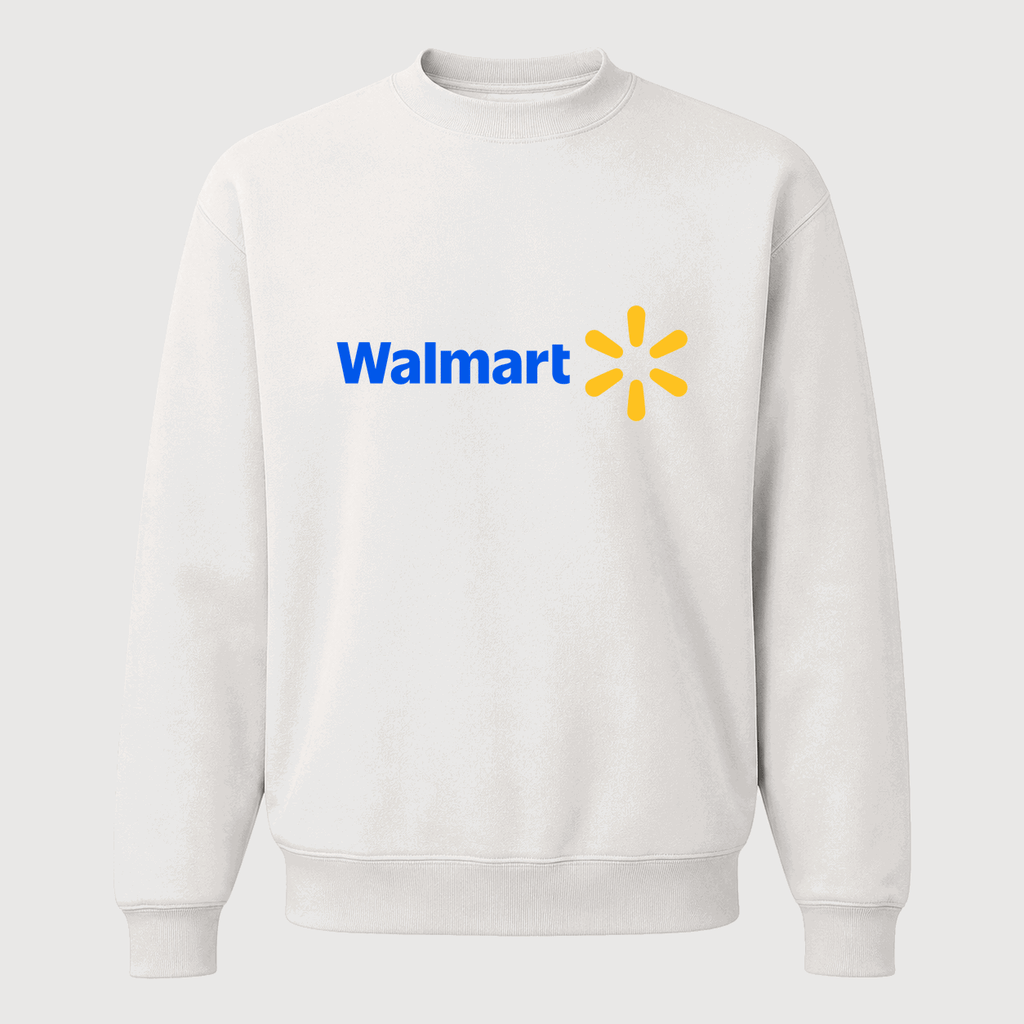 Men's Walmart Crewneck Sweatshirt - White