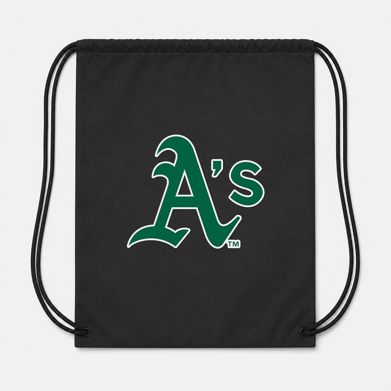 Oakland Athletics Drawstring Bag - Black
