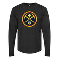Men's Denver Nuggets Long sleeves Cotton Blend T-Shirt - Black