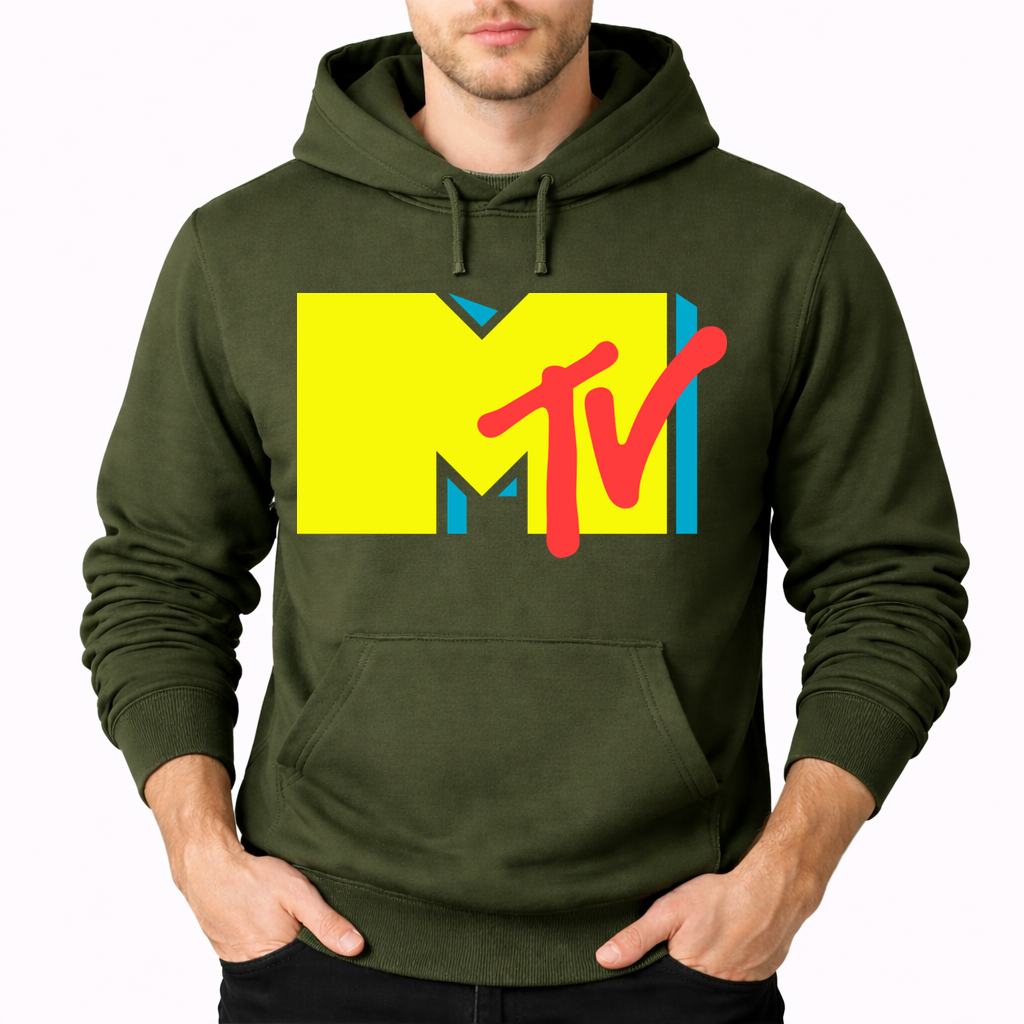 Men's MTV Pullover Hoodie - Army Green