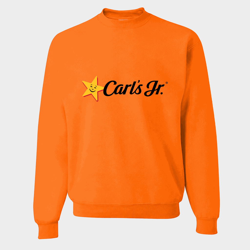 Men's Carl's Jr. Crewneck Sweatshirt - Orange