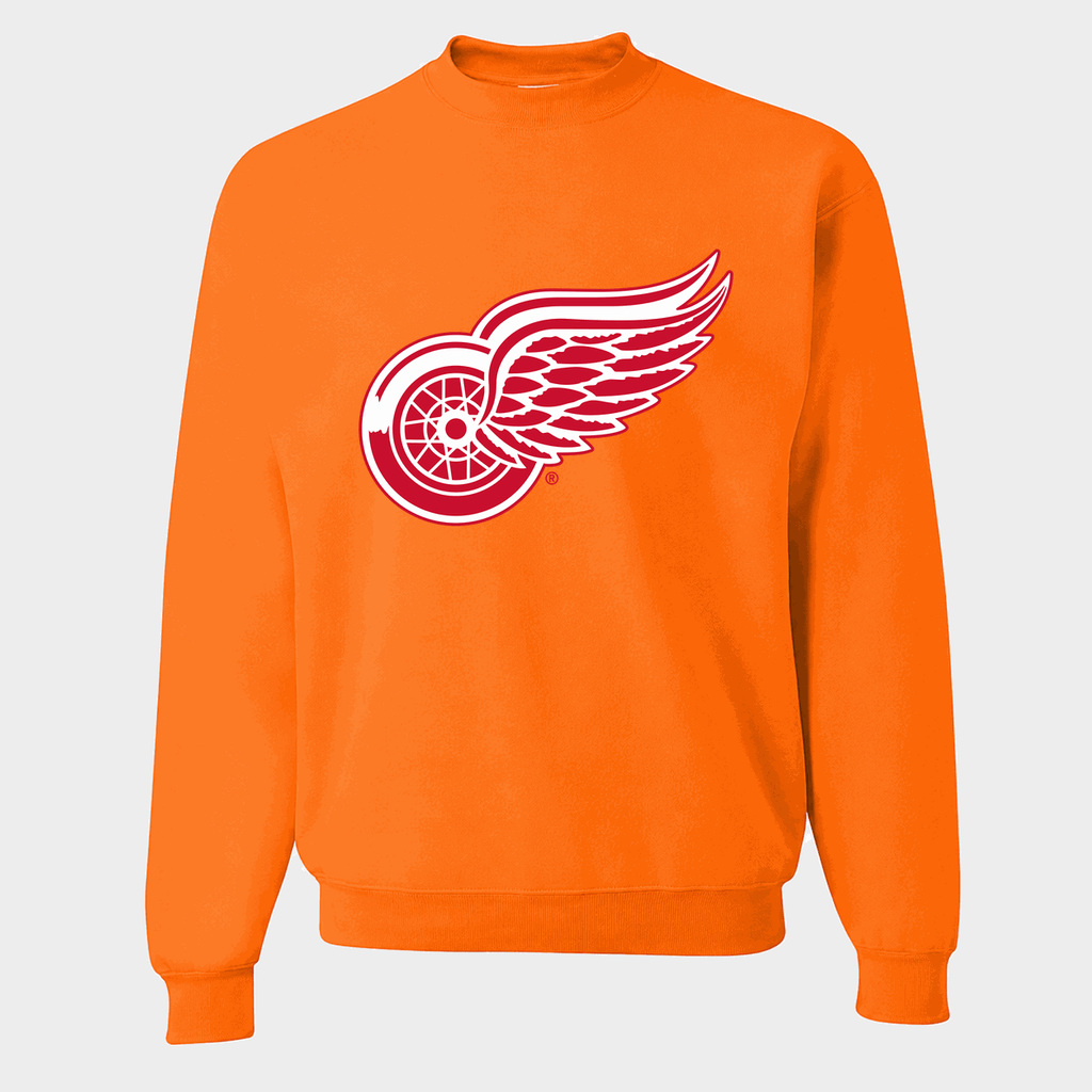 Men's Detroit Red Wings Crewneck Sweatshirt - Orange