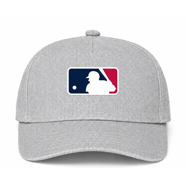 Major League Baseball Logo Gray Dad Baseball Cap Hat
