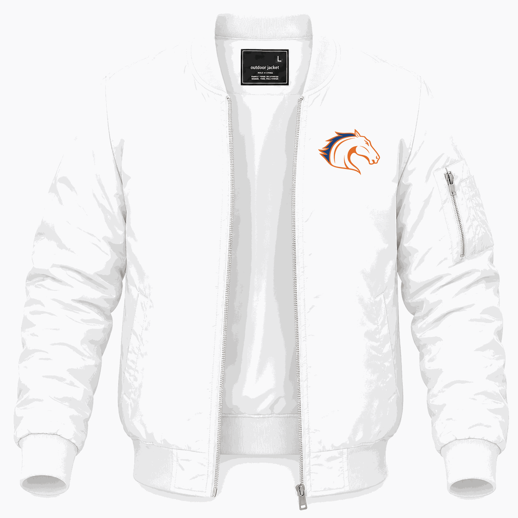 Men's Texas Arlington Mavericks Logo Lightweight Bomber Jacket - White