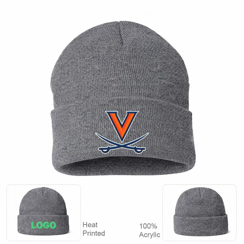 Virginia Cavaliers Grey Beanie Hat