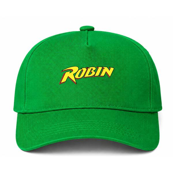 Robin Logo Green Dad Baseball Cap Hat