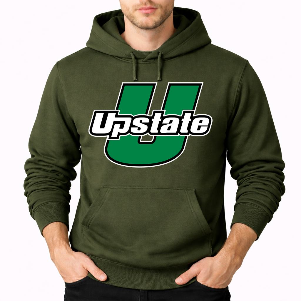 Men's USC Upstate Spartans Pullover Hoodie - Army Green