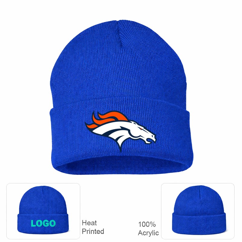 Denver Broncos Royal Blue Beanie Hat
