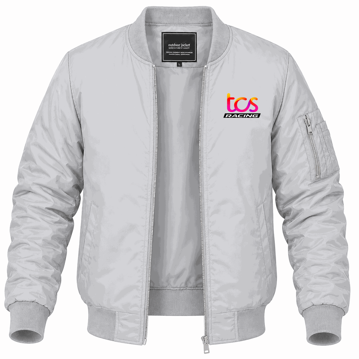 Men's TCS Racing Lightweight Bomber Jacket - Gray