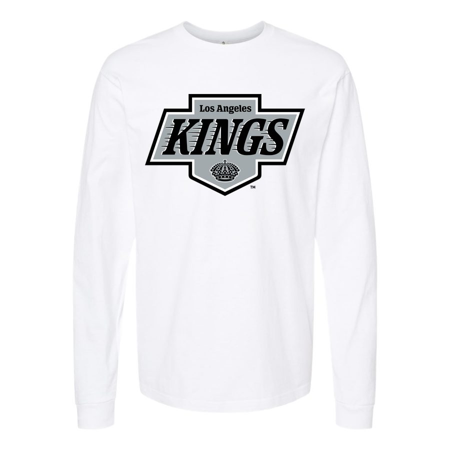 Men's Los Angeles Kings Long sleeves Cotton Blend T-Shirt - White