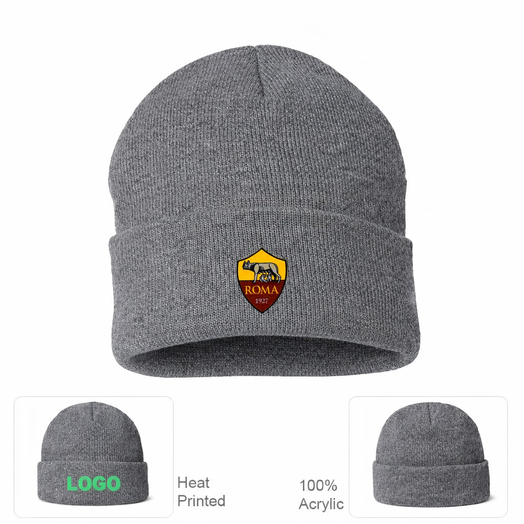 AS Roma Beanie Hat - Grey