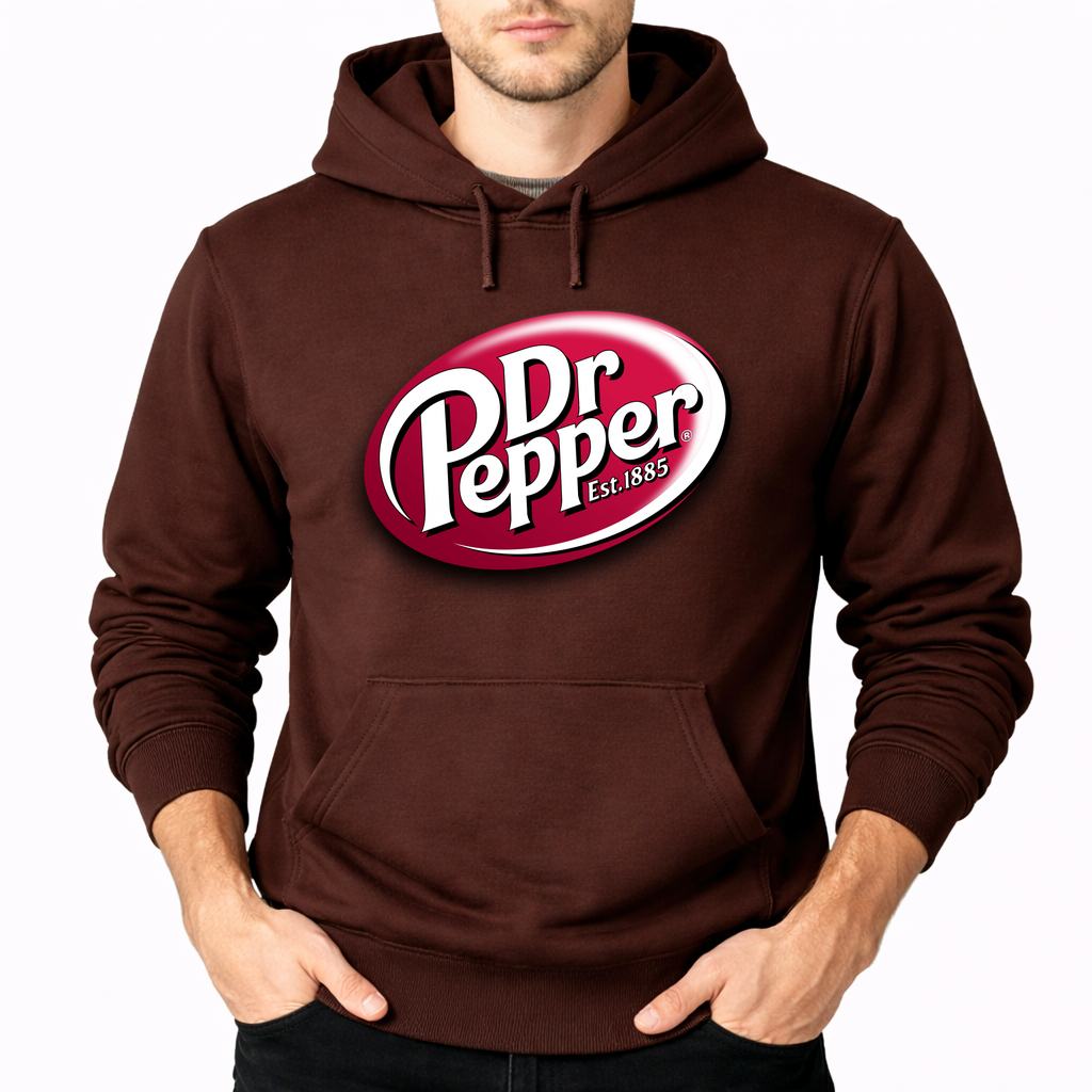 Men's Dr Pepper Pullover Hoodie - Brown