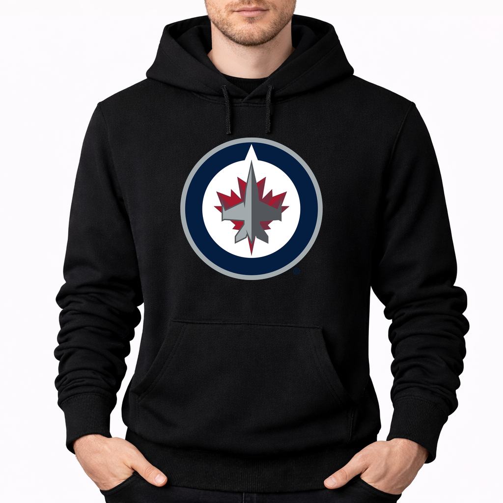 Men's Winnipeg Jets Pullover Hoodie - Black
