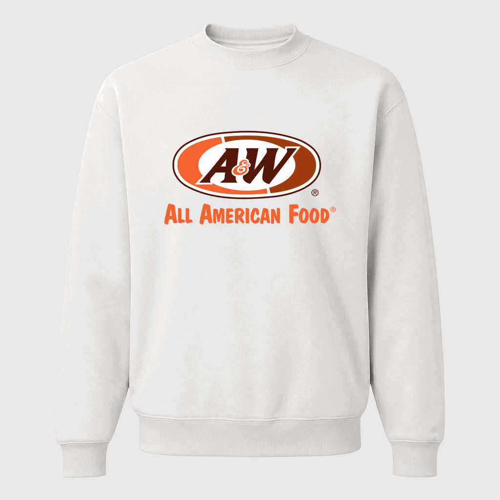 Men's A&W Crewneck Sweatshirt - White