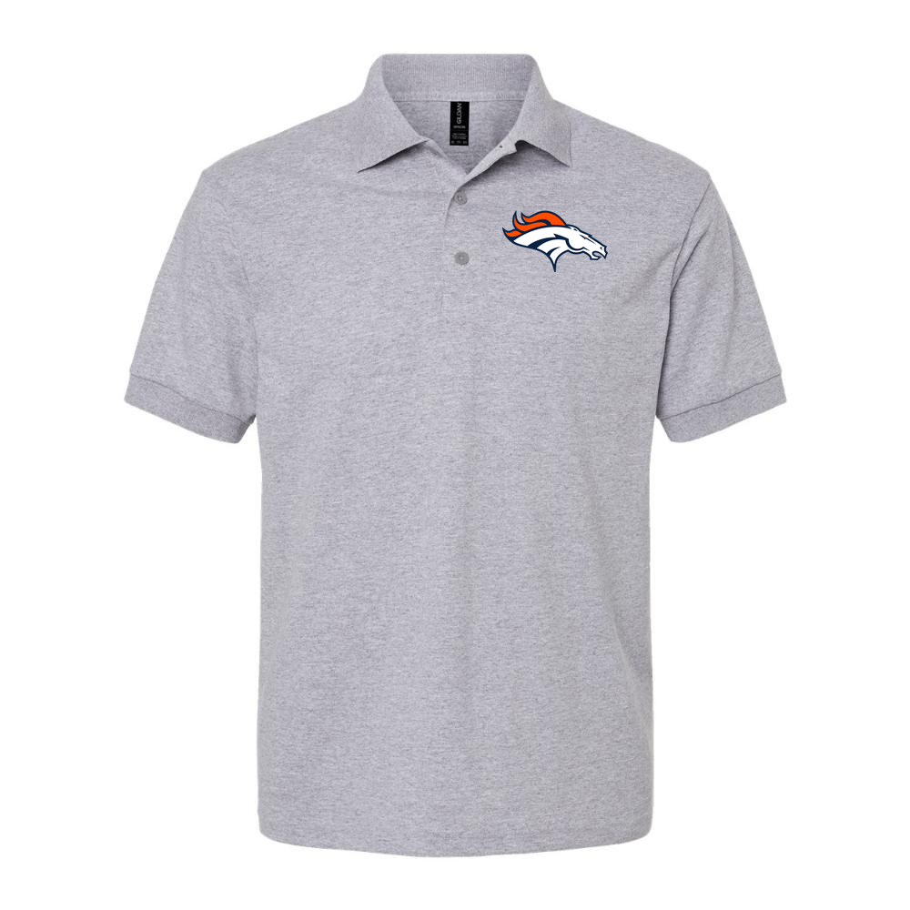 Men's Denver Broncos Dry Blend Polo - Gray