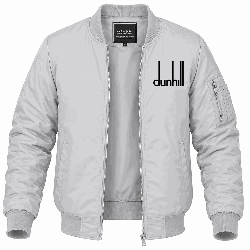 Men's Dunhill black Lightweight Bomber Jacket - Gray