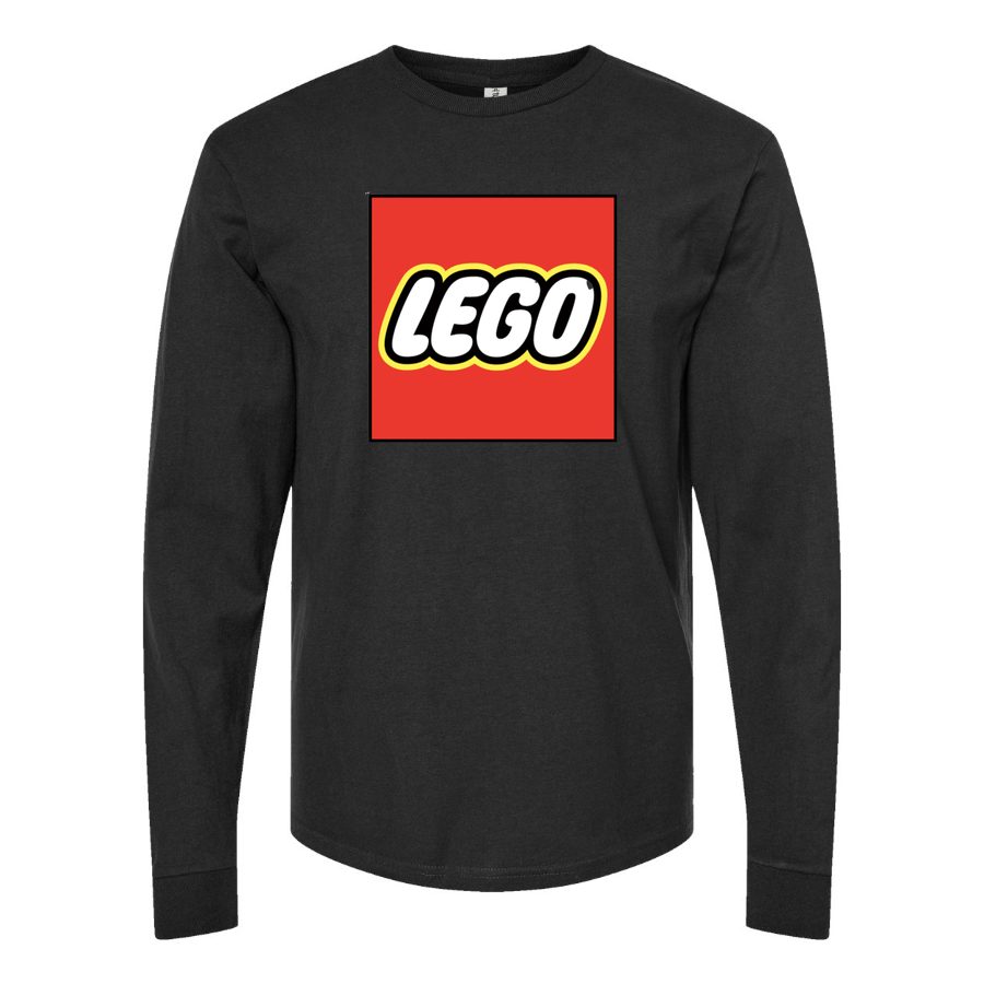 Men's LEGO Logo Long sleeves Cotton Blend T-Shirt - Black