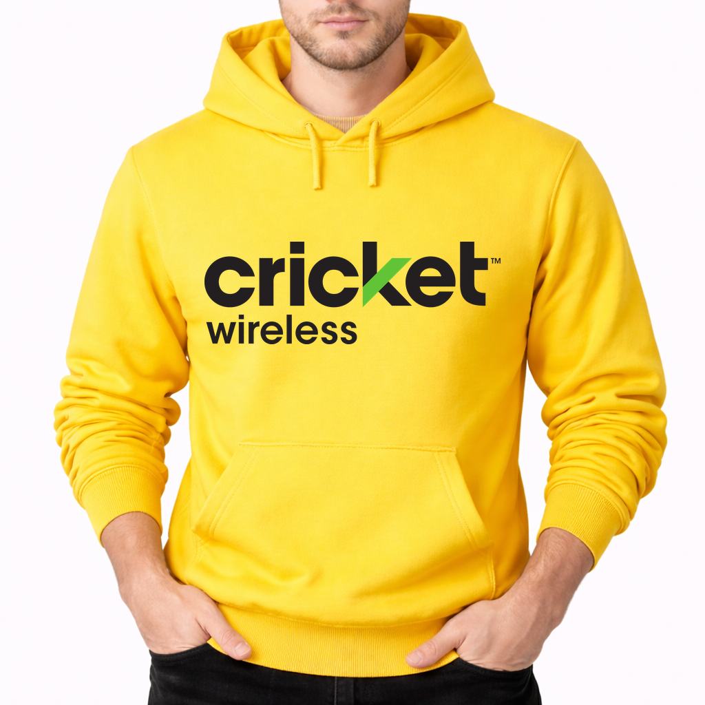 Men's Cricket Wireless Pullover Hoodie - Yellow