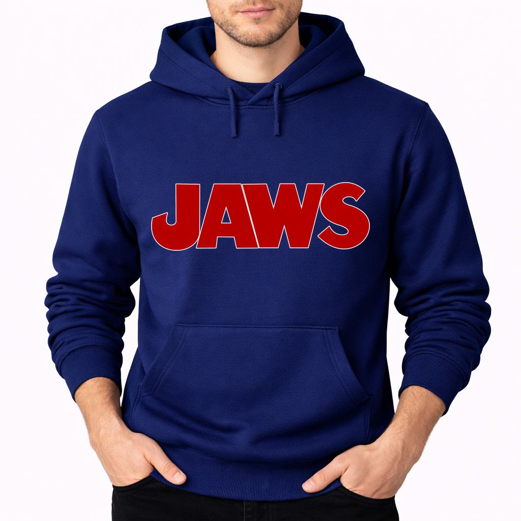 Men's Jaws Pullover Hoodie - Navy