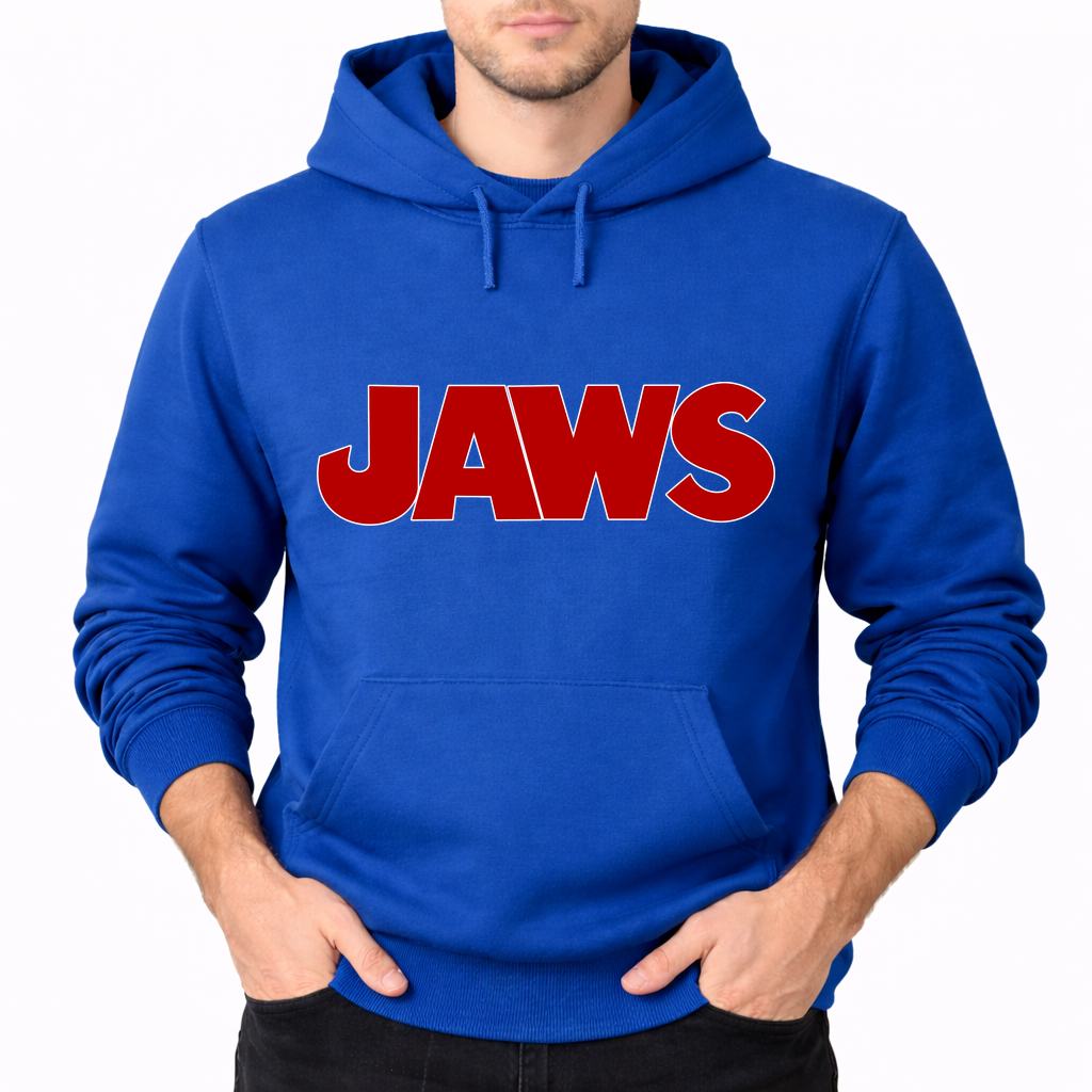 Men's Jaws Pullover Hoodie - Blue