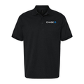 Men's Chase White Logo Dry Blend Polo - Black