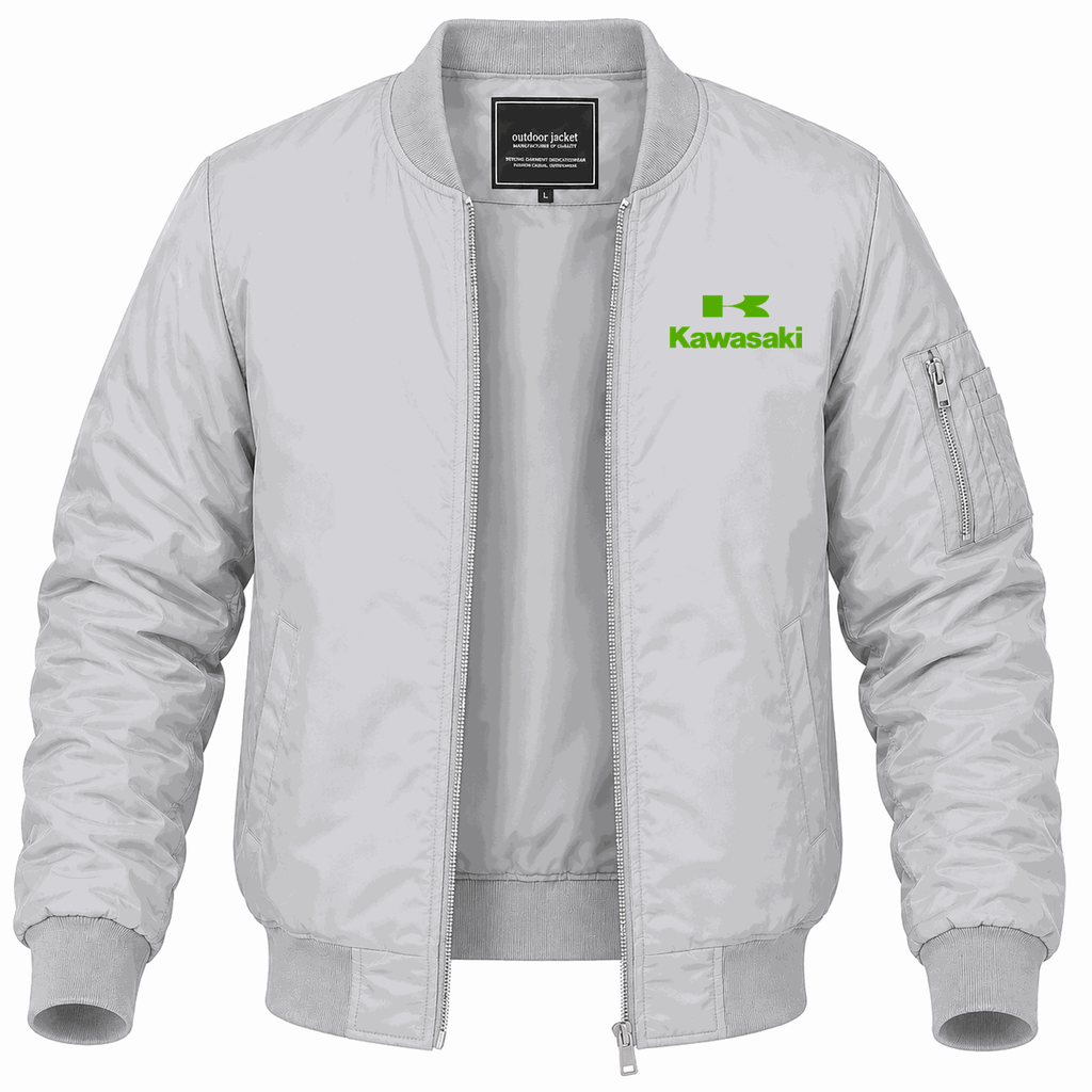Men's Kawasaki Lightweight Bomber Jacket - Gray