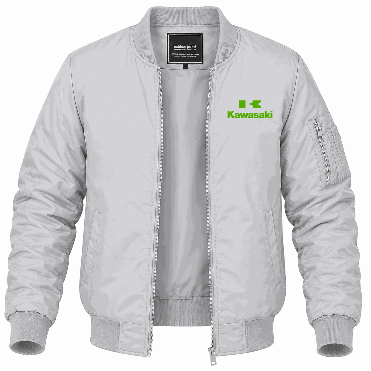 Men's Kawasaki Lightweight Bomber Jacket - Gray