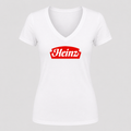 Women's Heinz V Neck T-Shirt in white