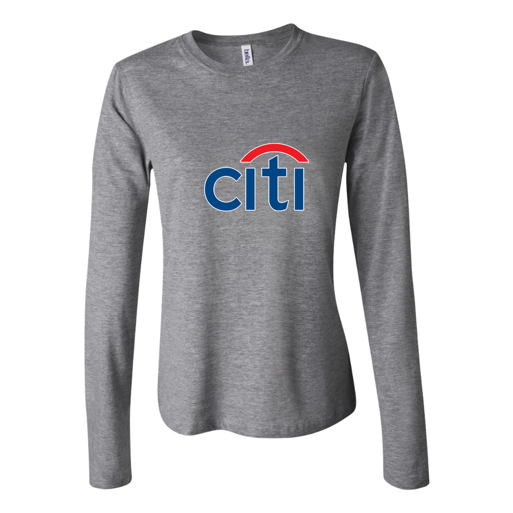 Women's citi bank Long Sleeve T-Shirt - Gray
