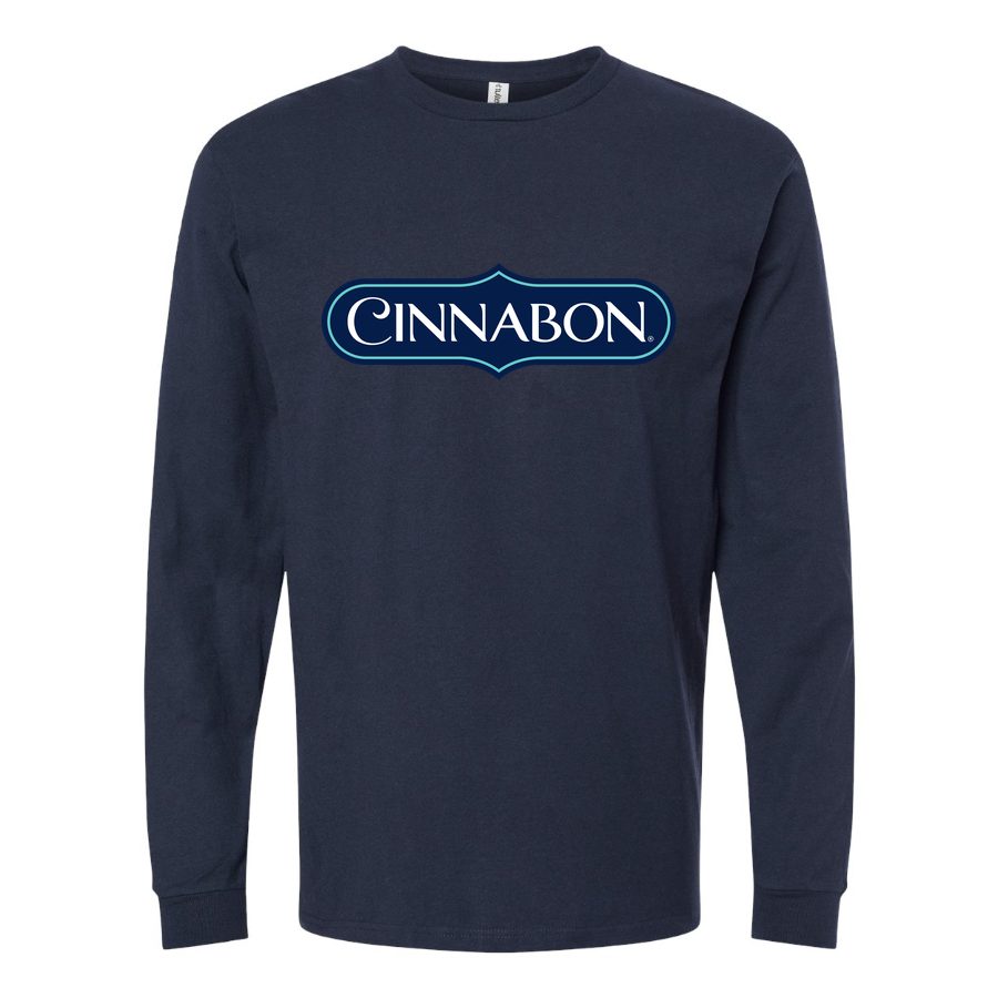 Men's Cinnabon Long sleeves Cotton Blend T-Shirt - Navy