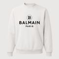 Men's Balmain Paris Crewneck Sweatshirt - White