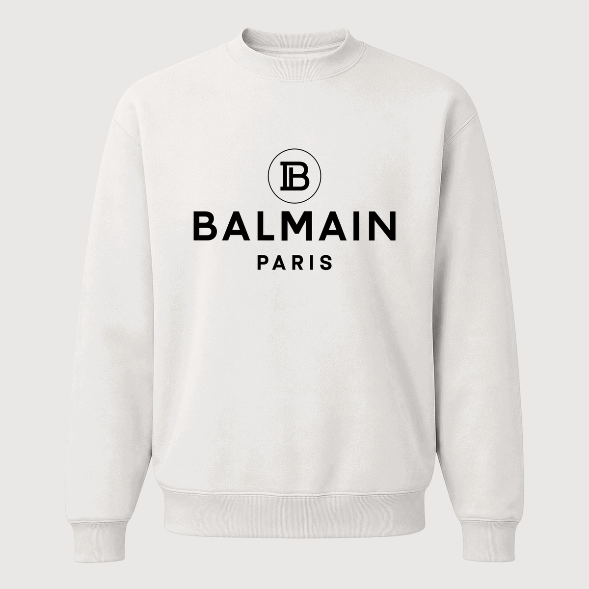 Men's Balmain Paris Crewneck Sweatshirt - White